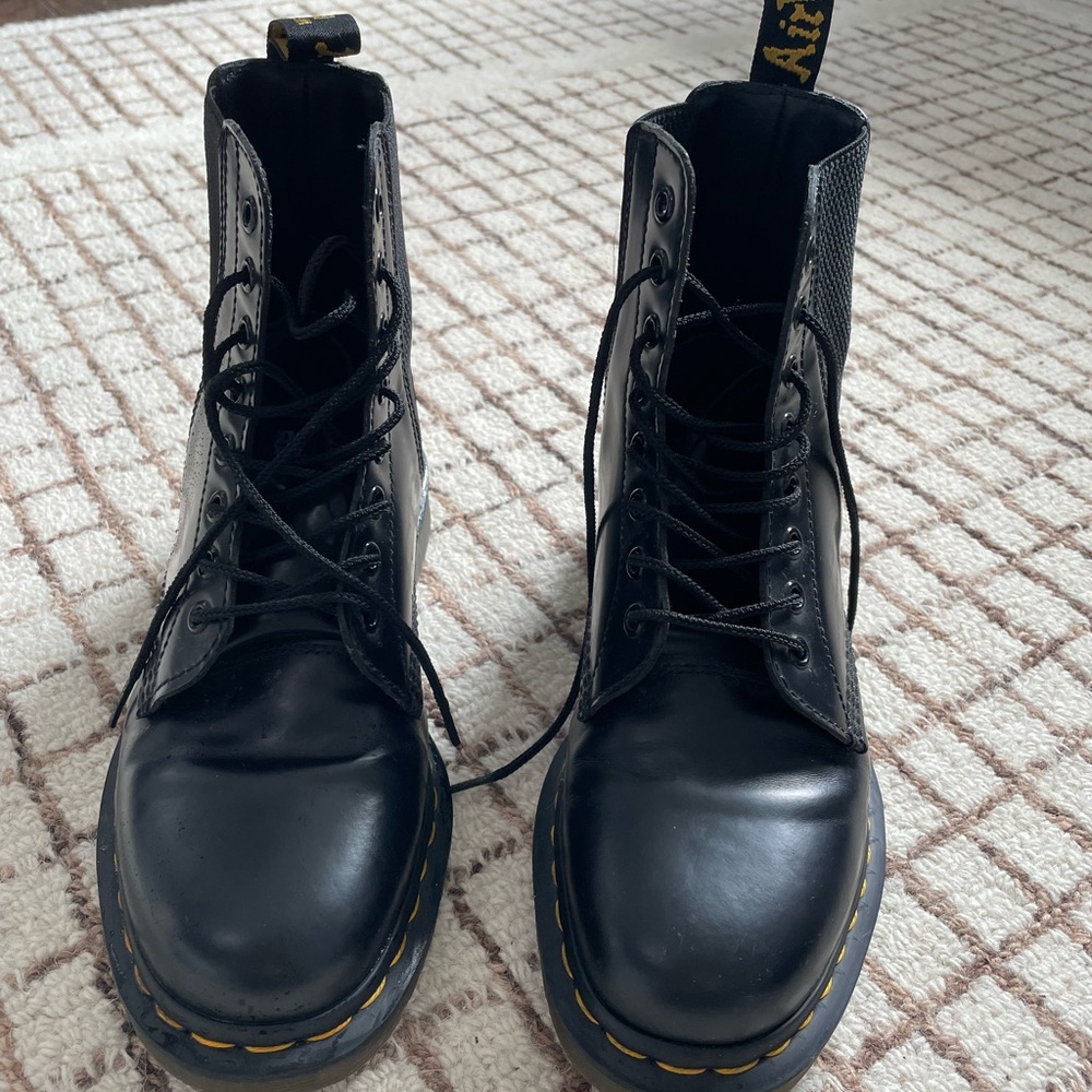 Dr. Martens Black Leather Boots - Picture 2 of 4